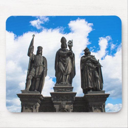 Statues in Charles Bridge Mouse Pad