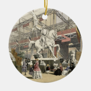 Statues in the Belgium section of the Great Exhibi Ceramic Ornament