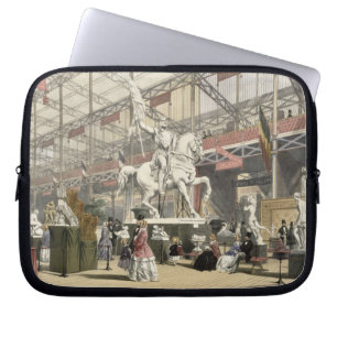 Statues in the Belgium section of the Great Exhibi Laptop Sleeve