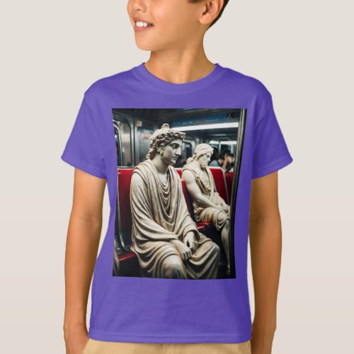 Statues in Transit A Journey Through Time T_Shirt
