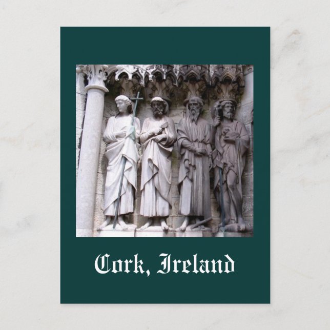 Statues of Cork, Ireland Postcard (Front)