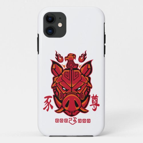 Statues of traditional Chinese animals iPhone 11 Case