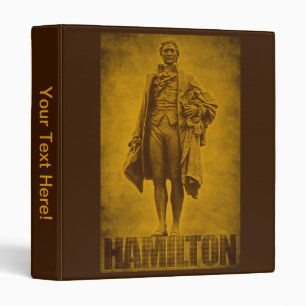 Statuesque Alexander Hamilton Design 3 Ring Binder