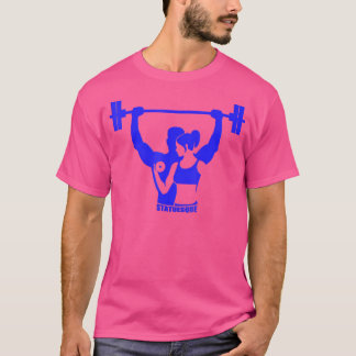 Statuesque Work Out Weight Lifting Gym Men Women T-Shirt