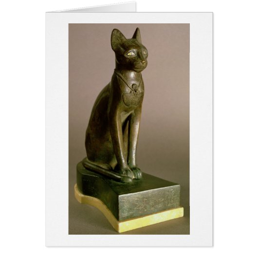 Statuette of a cat representing the goddess Bastet Cards (Front)
