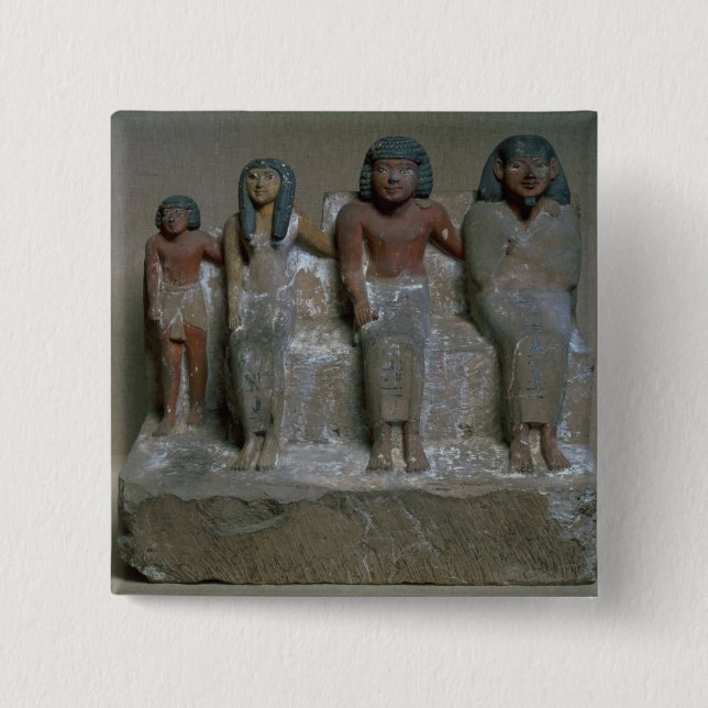 Statuette of a family group (pigment on chalk) button (Front)