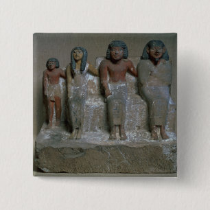 Statuette of a family group (pigment on chalk) button