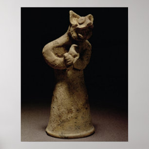 Statuette of a Lion-Headed Demon, Mesopotamia, c.5 Poster