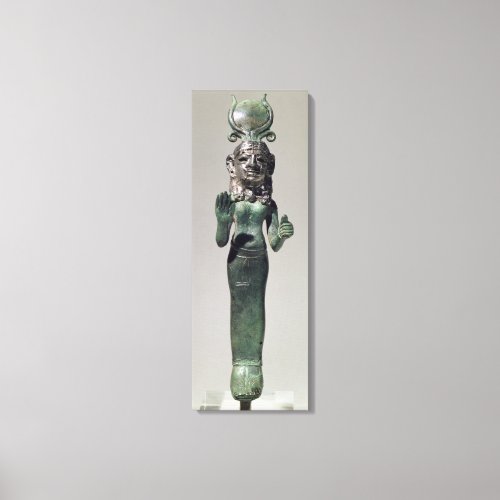 Statuette of a Phoenician goddess from the Phoeni Canvas Print