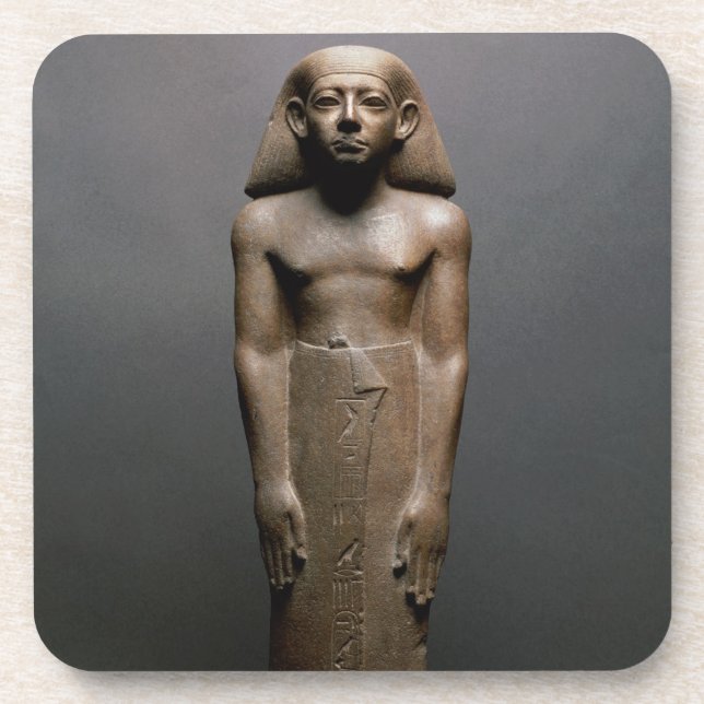 Statuette of Amenemhatankh, worker at Crocodilopol Drink Coaster (Front)
