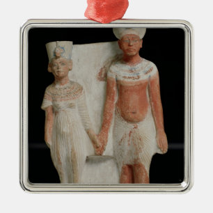 Statuette of Amenophis IV  and Nefertiti Metal Ornament