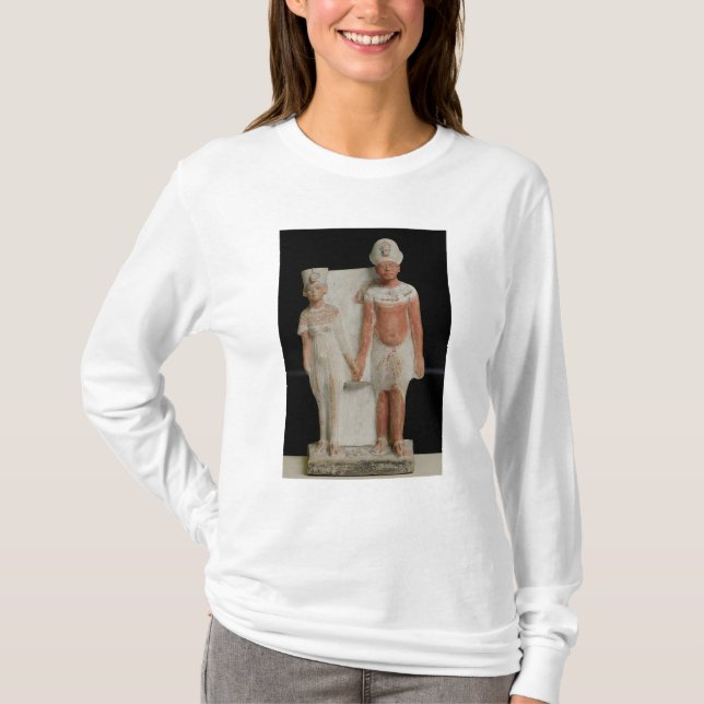 Statuette of Amenophis IV  and Nefertiti T-Shirt (Front)