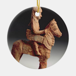 Statuette of an armed horseman, Byblos, 8th-6th ce Ceramic Ornament