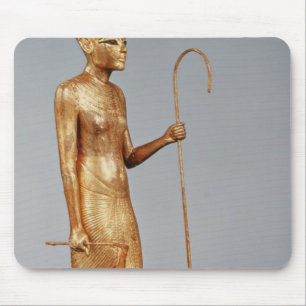 Statuette of king wearing the red crown of mouse pad