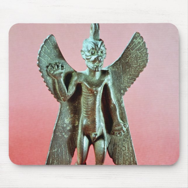 Statuette of Pazuzu, an Assyrian wind demon Mouse Pad (Front)