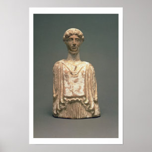 Statuette of Persephone, Attic, c.500 BC (terracot Poster