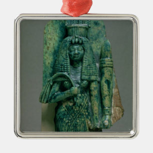 Statuette of Queen Tiye, wife of Amenophis III, Ne Metal Ornament