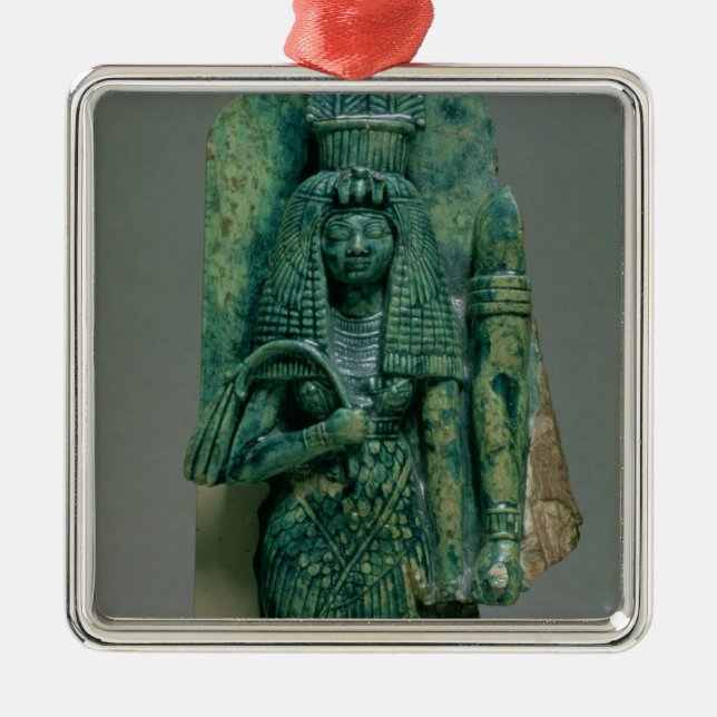 Statuette of Queen Tiye, wife of Amenophis III, Ne Metal Ornament (Front)