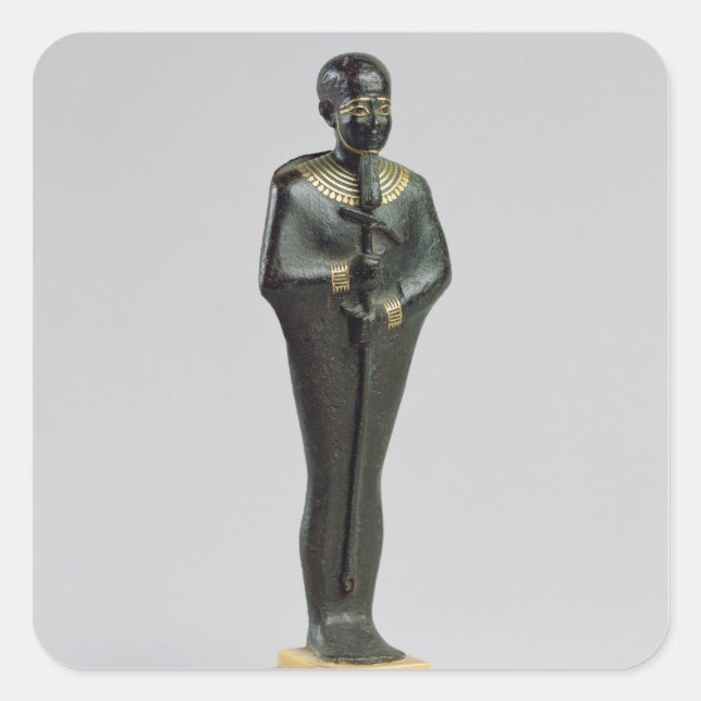 Statuette of the god Ptah Square Sticker (Front)