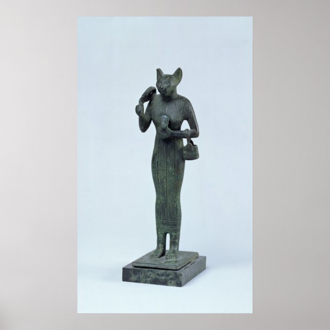 Statuette of the goddess Bastet Poster (Front)