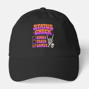 Status check gamer humor for gaming fans hat