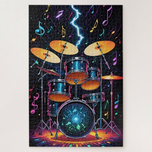 Status Cymbals Drum Set Jigsaw Puzzle