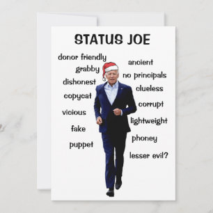 Status Joe Holiday Card