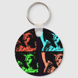 Status of Liberty Collage Keychain