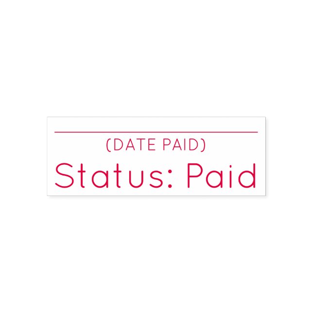 "Status: Paid" Rubber Stamp (Design)