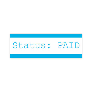 "Status: PAID" Rubber Stamp