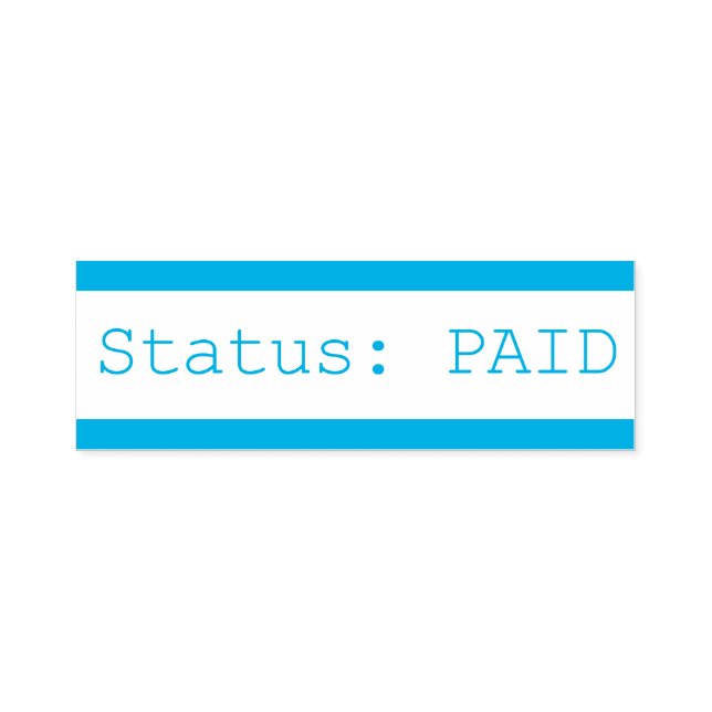 "Status: PAID" Rubber Stamp (Design)