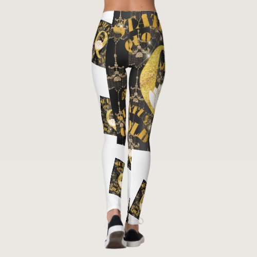 STATUS QUO GOLD _Status Collection by Peafdove  Leggings