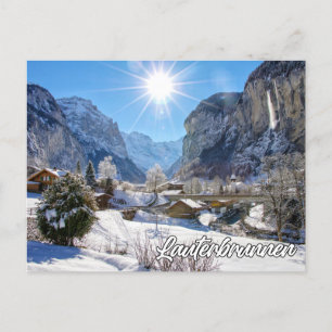 Staubbach Falls, Lauterbrunnen, Switzerland Postcard