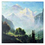 Staubbach Falls near Lauterbrunnen Switzerland Ceramic Tile