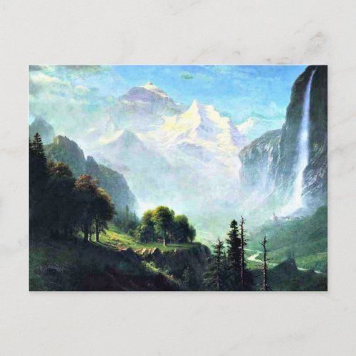 Staubbach Falls near Lauterbrunnen Switzerland Postcard