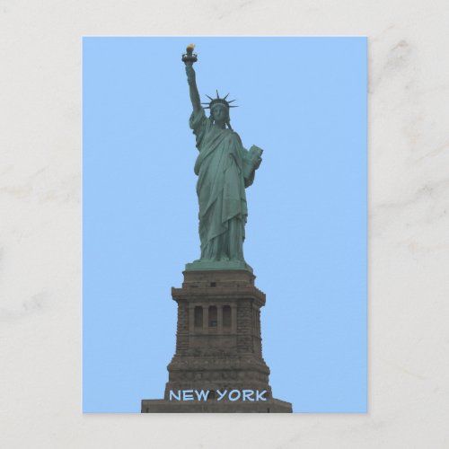 Staue of Liberty Postcard Custom New York Postcard