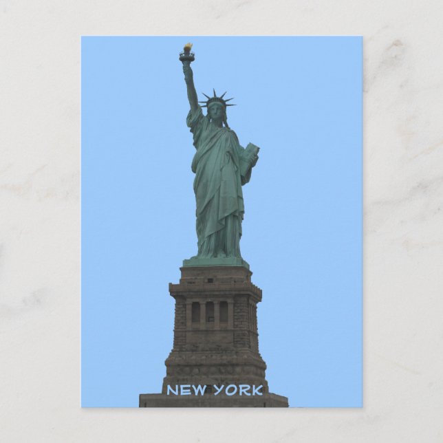 Staue of Liberty Postcard Custom New York Postcard (Front)