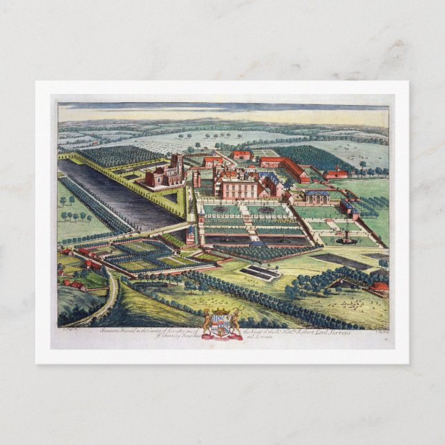 Staunton Harold in the county of Leicester engrave Postcard (Front)