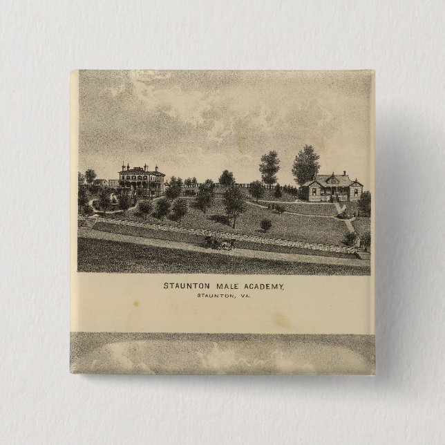 Staunton Male Academy Pinback Button (Front)