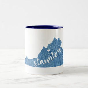 Staunton Virginia Wood Grain Two-Tone Coffee Mug