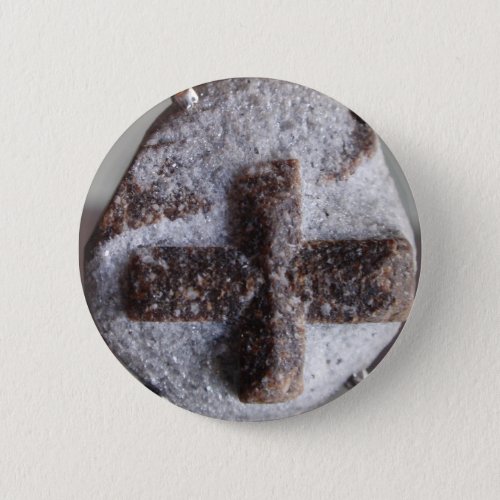 Staurolite  perfect crystal intersection pinback button