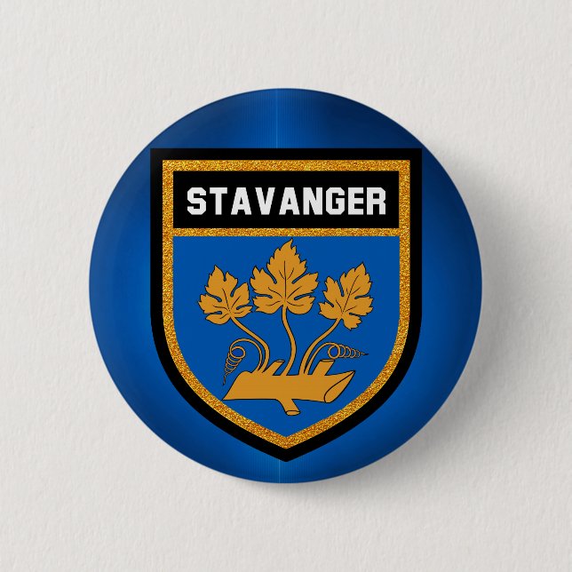 Stavanger  Flag Button (Front)