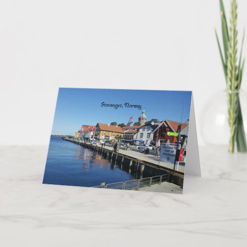 Stavanger Norway scenic photo Card