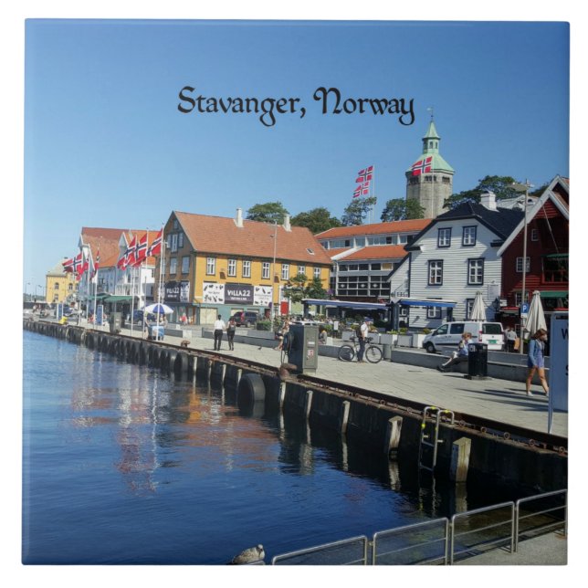 Stavanger, Norway scenic photo Ceramic Tile (Front)