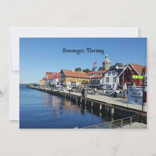 Stavanger, Norway scenic photograph, Card (Front)