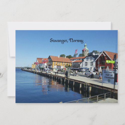 Stavanger Norway scenic photograph Card