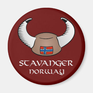 Stavanger Norway Viking Hat Magnet
