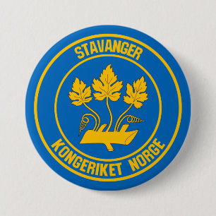 Stavanger Round Emblem Button