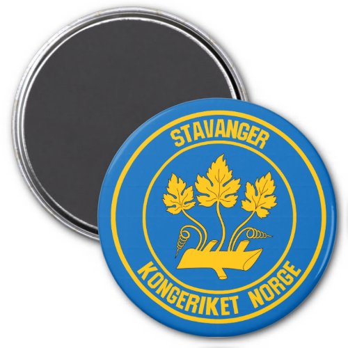 Stavanger Round Emblem Magnet
