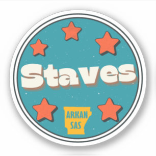 Staves, Arkansas  Sticker